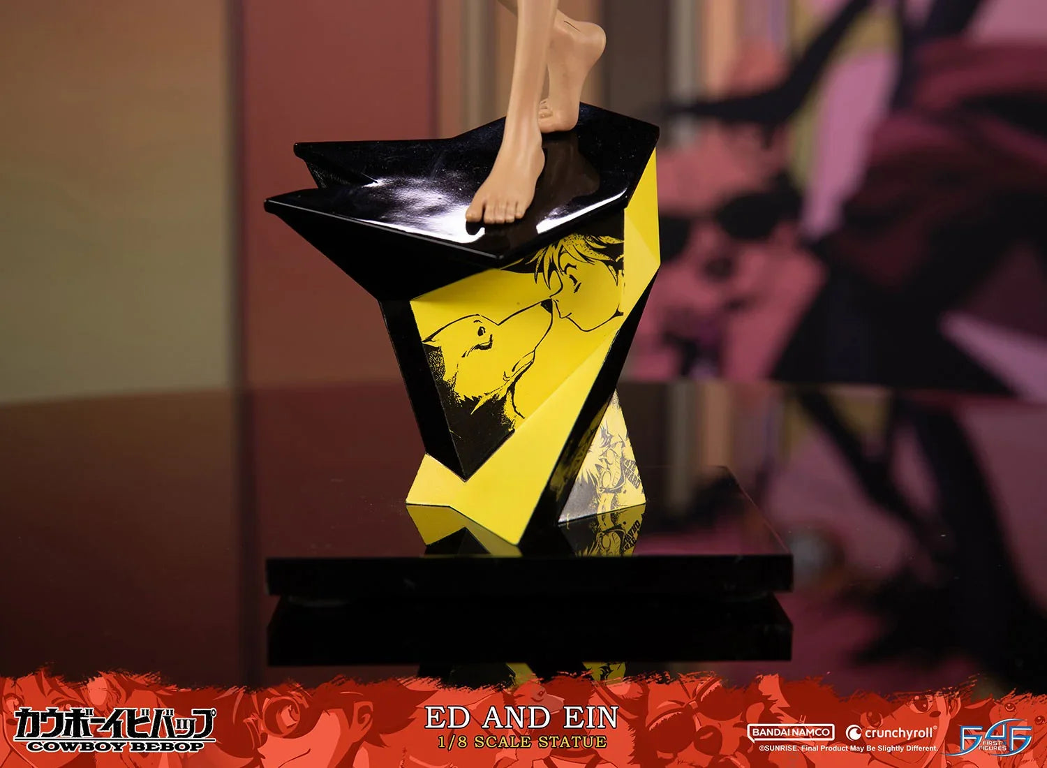 Cowboy Bebop - Estatua de Ed y Ein a escala 1:8