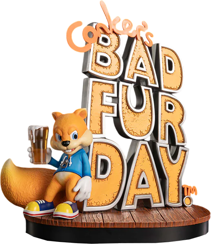 Conker’s Bad Fur Day – Game Cover Resin Statue