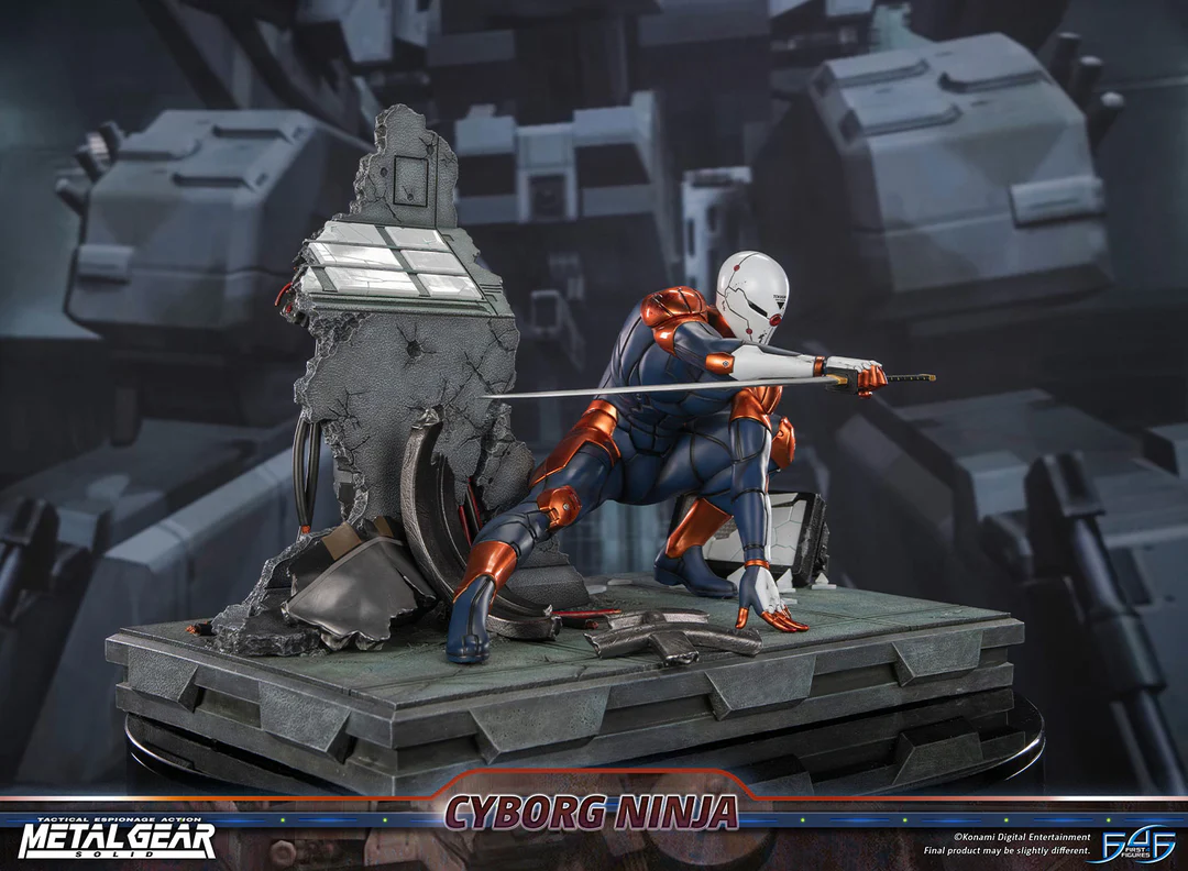Estatua de resina de Metal Gear Solid – Cyborg Ninja (Gray Fox)