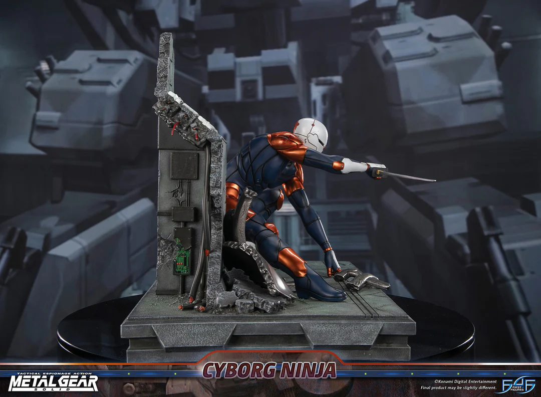 Estatua de resina de Metal Gear Solid – Cyborg Ninja (Gray Fox)