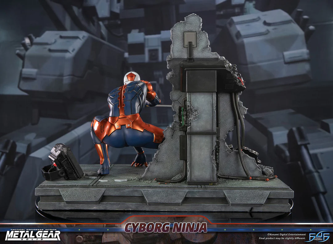 Estatua de resina de Metal Gear Solid – Cyborg Ninja (Gray Fox)