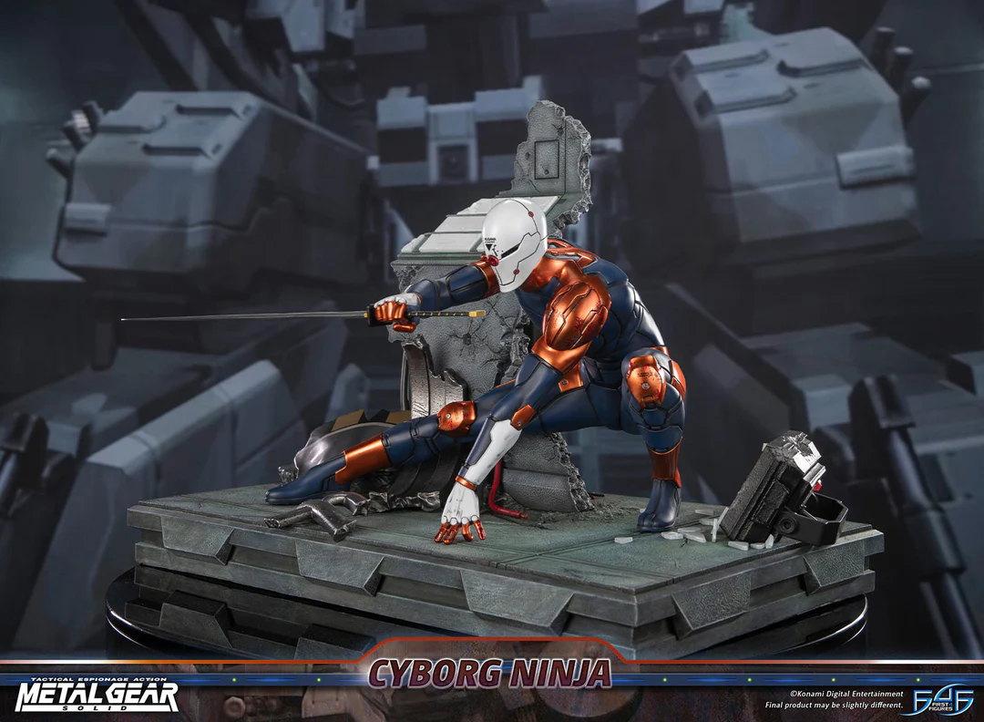Estatua de resina de Metal Gear Solid – Cyborg Ninja (Gray Fox)