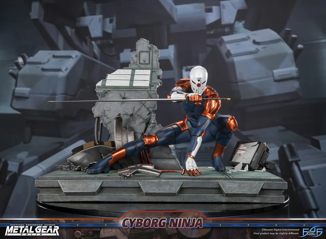 Estatua de resina de Metal Gear Solid – Cyborg Ninja (Gray Fox)