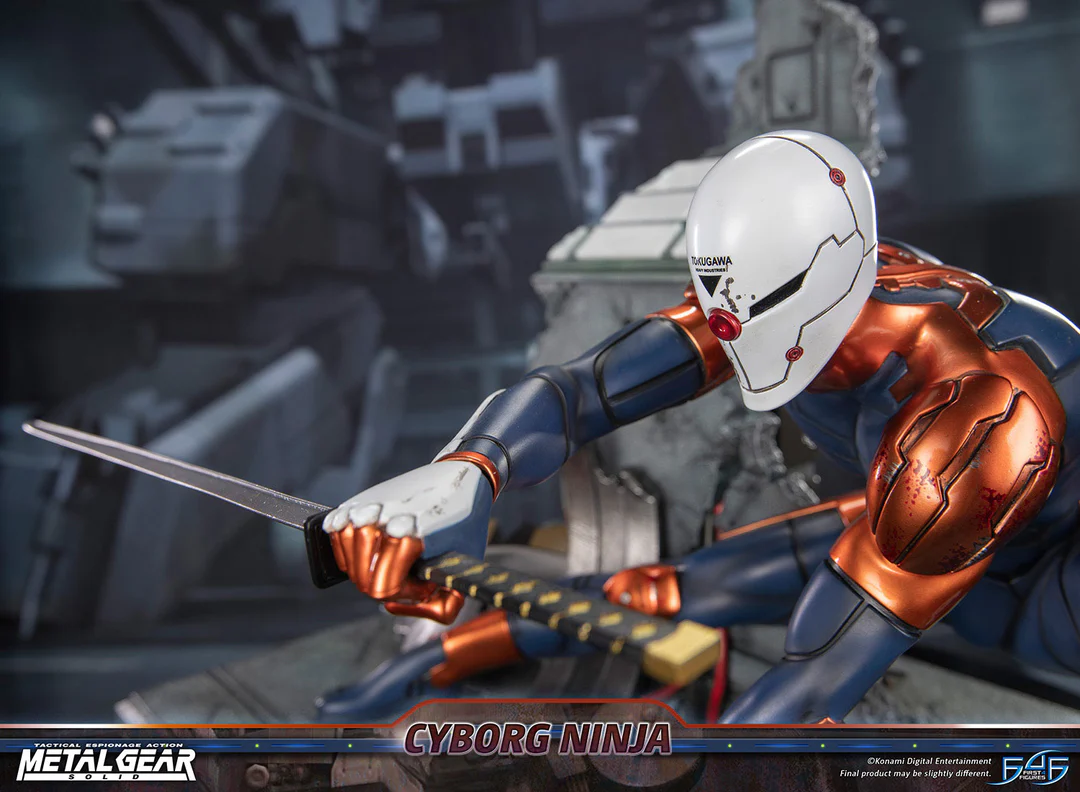 Estatua de resina de Metal Gear Solid – Cyborg Ninja (Gray Fox)