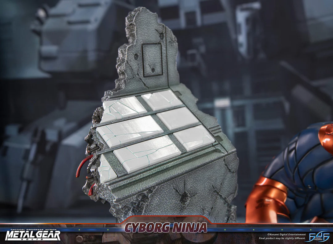 Estatua de resina de Metal Gear Solid – Cyborg Ninja (Gray Fox)
