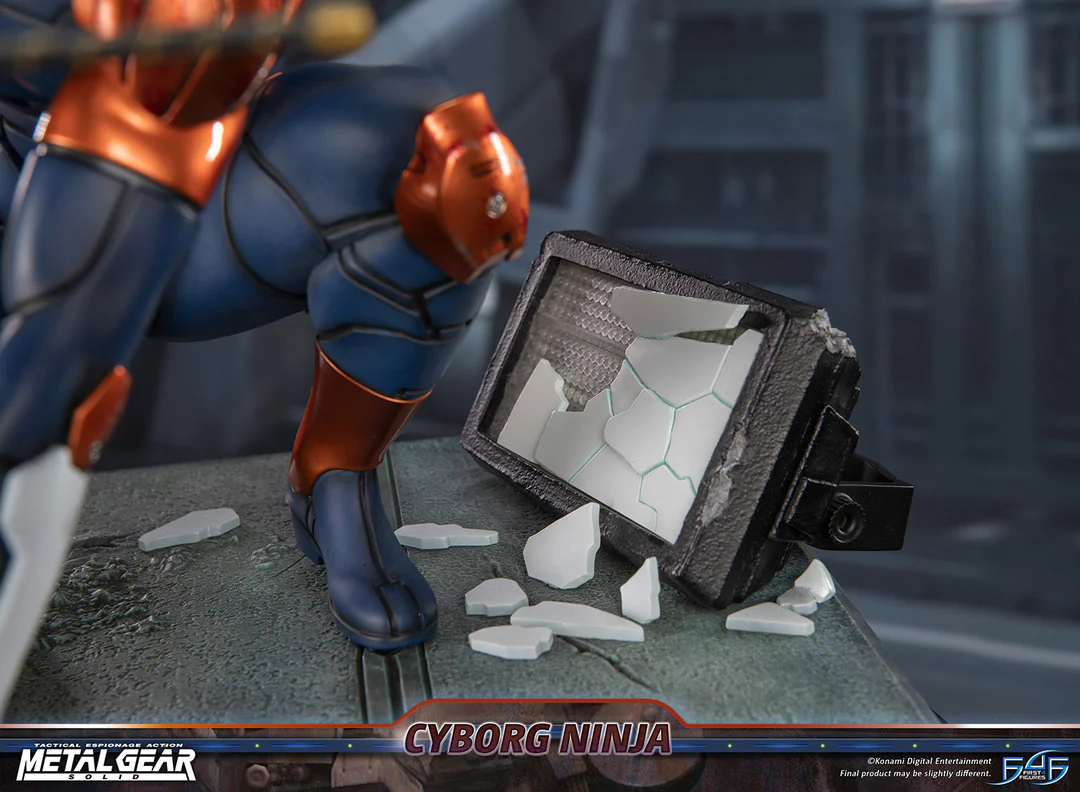 Estatua de resina de Metal Gear Solid – Cyborg Ninja (Gray Fox)