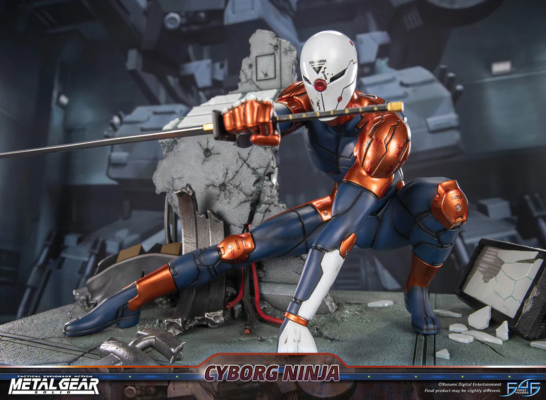 Estatua de resina de Metal Gear Solid – Cyborg Ninja (Gray Fox)