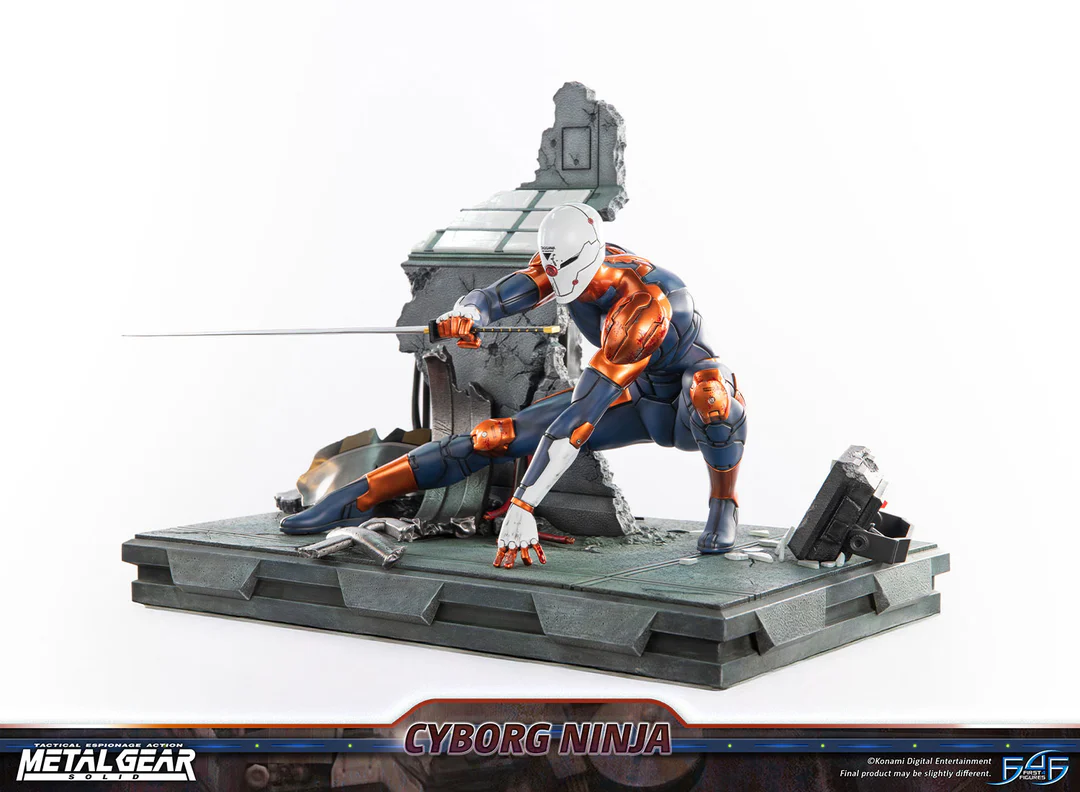 Estatua de resina de Metal Gear Solid – Cyborg Ninja (Gray Fox)