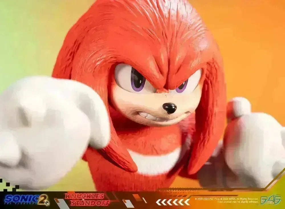 F4FS2MKNST Sonic The Hedgehog 2 - Knuckles Standoff Statue - First 4 Figures - Titan Pop Culture