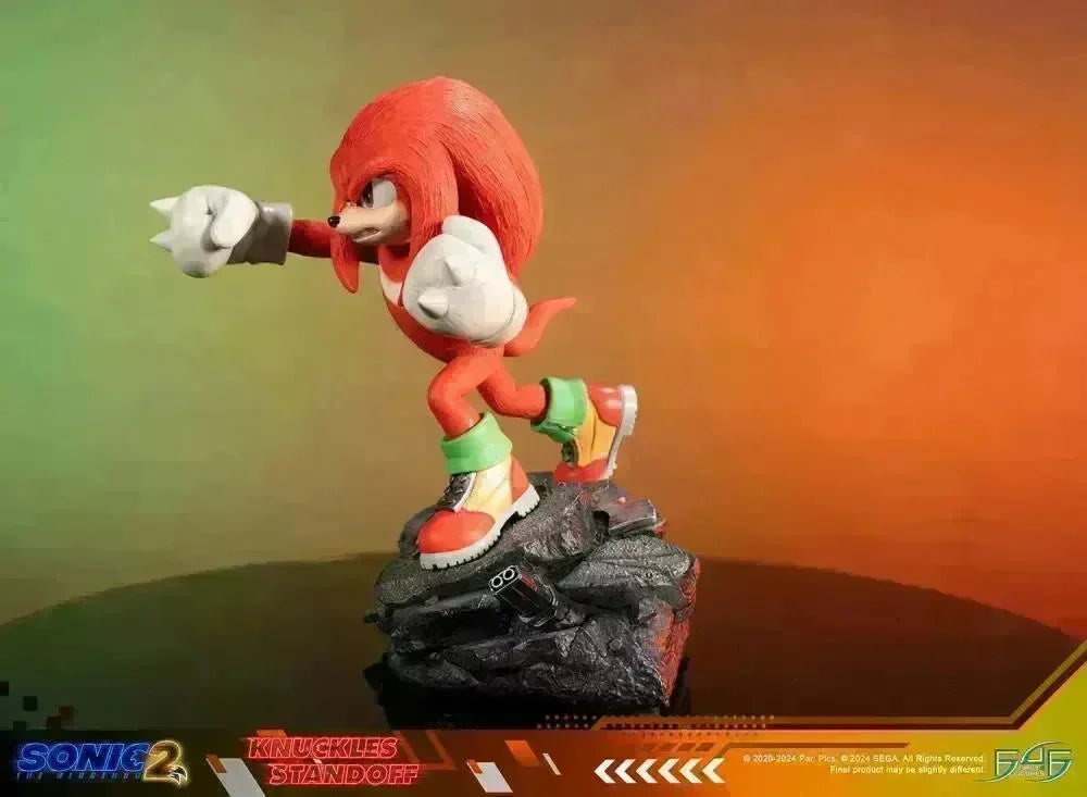 F4FS2MKNST Sonic The Hedgehog 2 - Knuckles Standoff Statue - First 4 Figures - Titan Pop Culture
