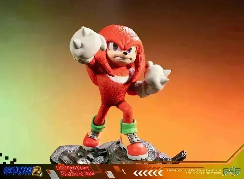 F4FS2MKNST Sonic The Hedgehog 2 - Knuckles Standoff Statue - First 4 Figures - Titan Pop Culture