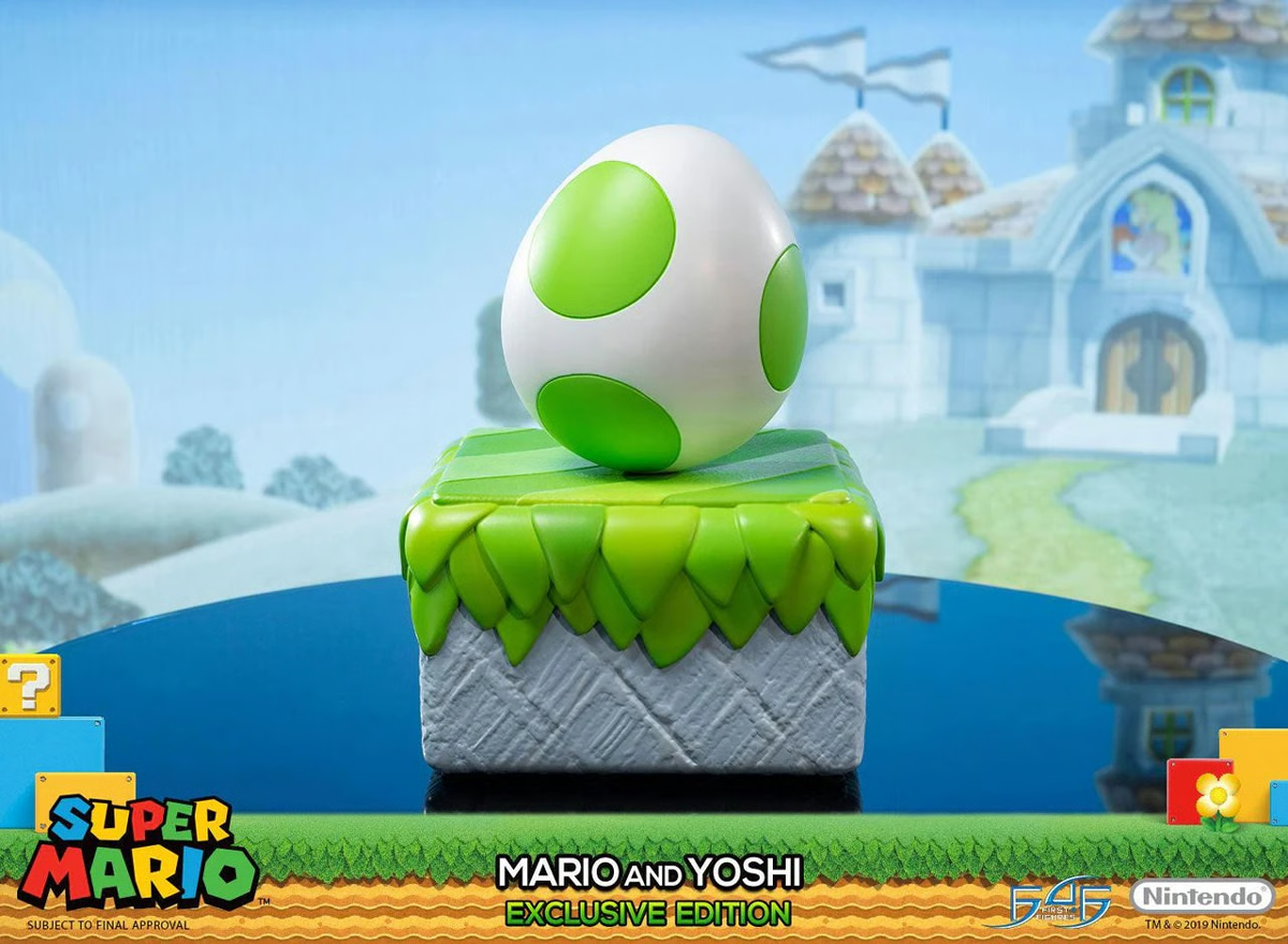 Super Mario - Mario y Yoshi (Edición Exclusiva) Estatua de 19"