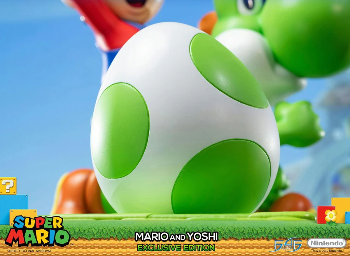 Super Mario - Mario y Yoshi (Edición Exclusiva) Estatua de 19"