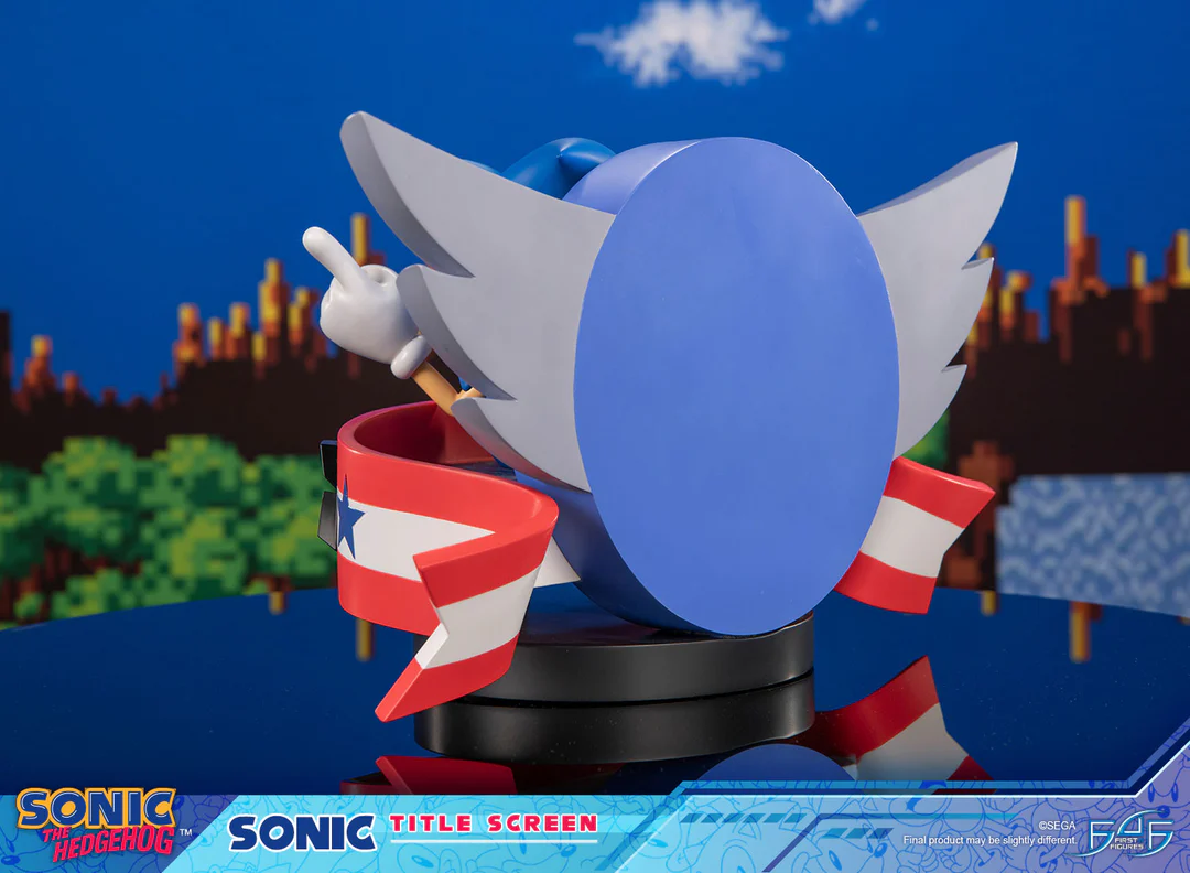 Sonic - Sonic The Hedgehog Title Screen Statue