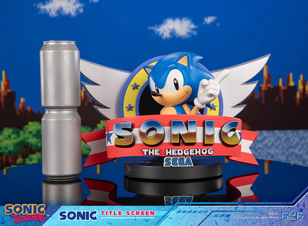 Sonic - Sonic The Hedgehog Title Screen Statue