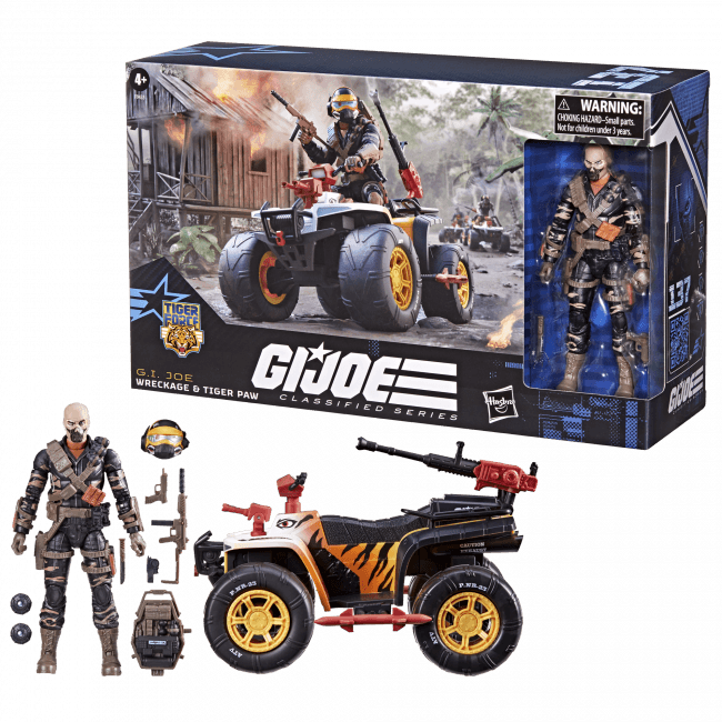 27158 G.I. Joe Classified Series: #137 Tiger Force Wreckage & Tiger Paw ATV - Hasbro - Titan Pop Culture