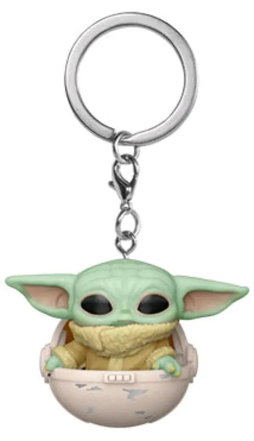 FUN53044 Star Wars: The Mandalorian - The Child in Hover Pram Pocket Pop! Keychain - Funko - Titan Pop Culture