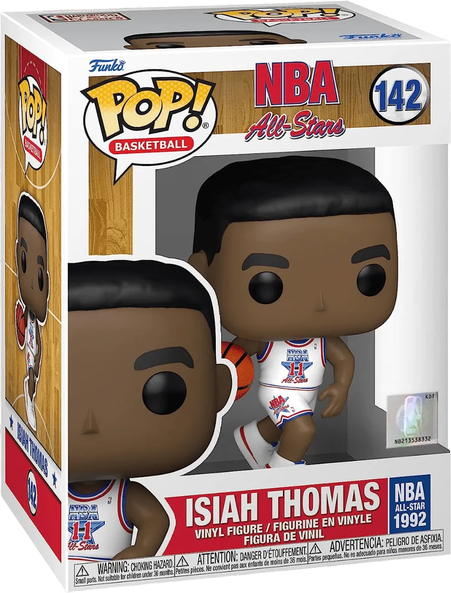 FUN59369 NBA: Legends - Isiah Thomas White All Star Uni 92 Pop! Vinyl - Funko - Titan Pop Culture