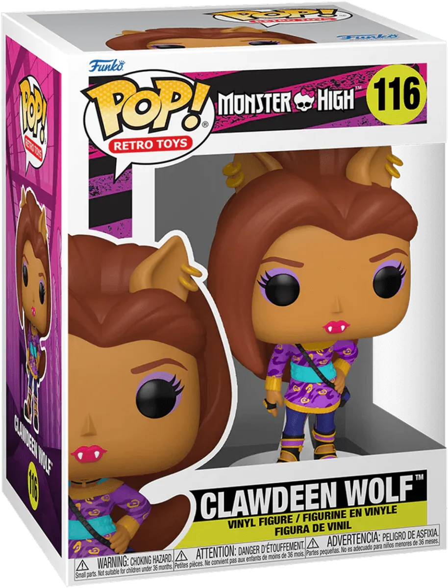 FUN67428 Monster High - Clawdeen Wolf with Bag Pop! Vinyl - Funko TBA - Titan Pop Culture