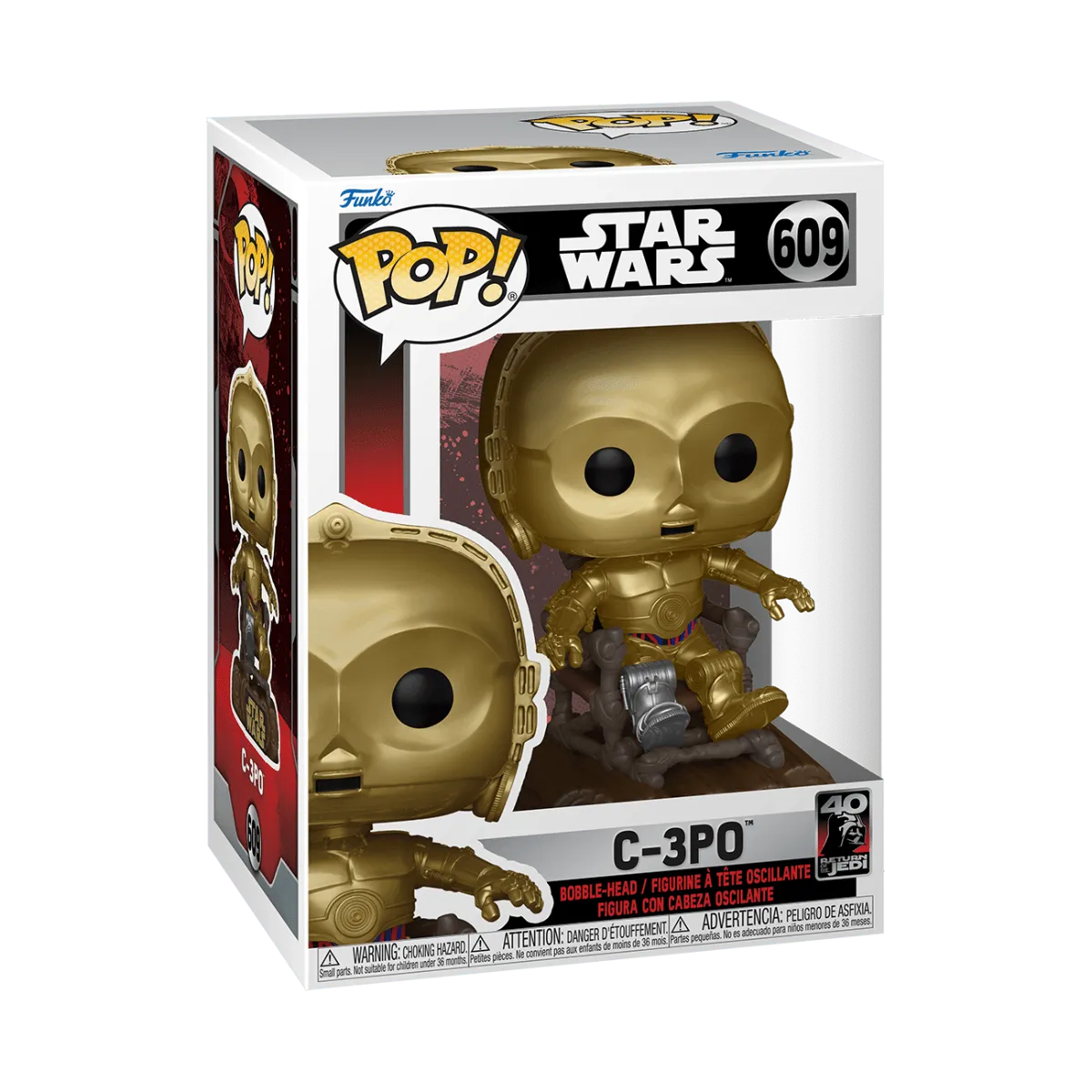FUN70744 Star Wars: Return of the Jedi 40th Anniversary - C3P0 in chair Pop! Vinyl - Funko - Titan Pop Culture
