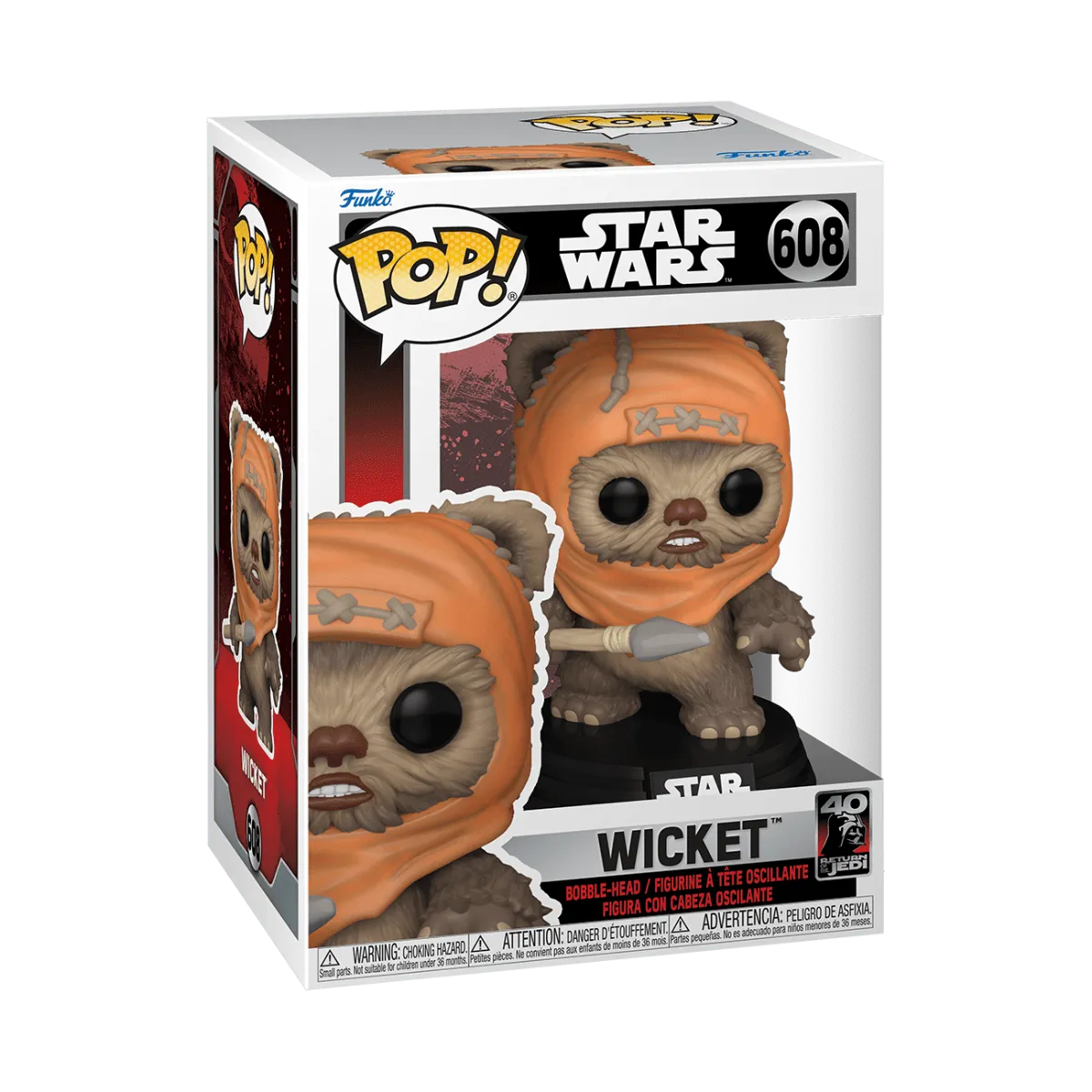 FUN70745 Star Wars: Return of the Jedi 40th Anniversary - Wicket Pop! Vinyl - Funko - Titan Pop Culture