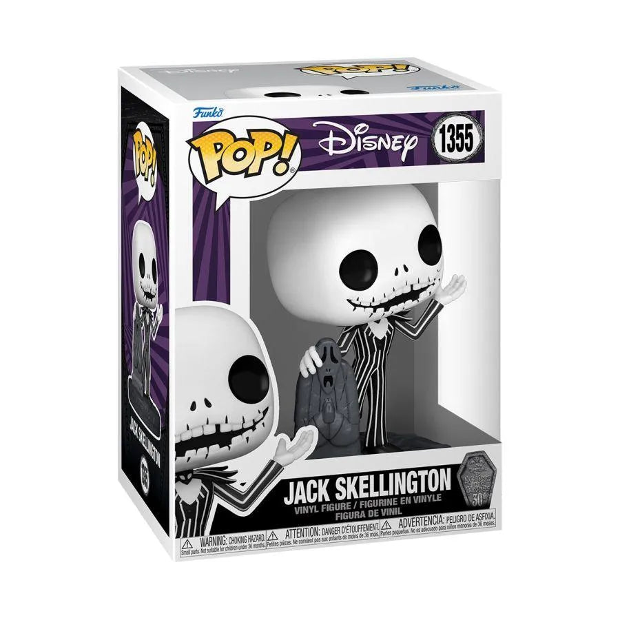 FUN72312 The Nightmare Before Christmas - Jack with Gravestone 30th Anniversary Pop! Vinyl - Funko - Titan Pop Culture