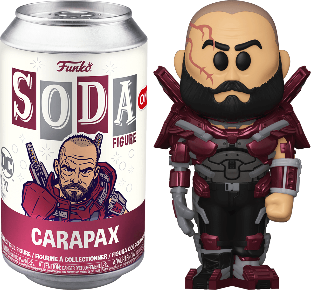 FUN73440 Blue Beetle (2023) - Carapax in Suit (with chase) US Exclusive Vinyl Soda [RS] - Funko - Titan Pop Culture