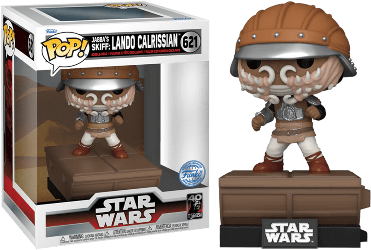 FUN74438 Star Wars: Return of the Jedi - Lando Calrissian US Exclusive Build-A-Scene Pop! Deluxe [RS] - Funko - Titan Pop Culture