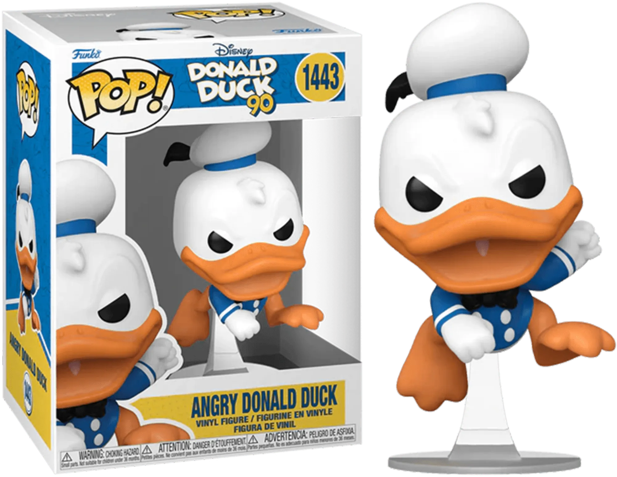 FUN75723 Donald Duck: 90th Anniversary - Donald Duck (Angry) Pop! Vinyl - Funko - Titan Pop Culture