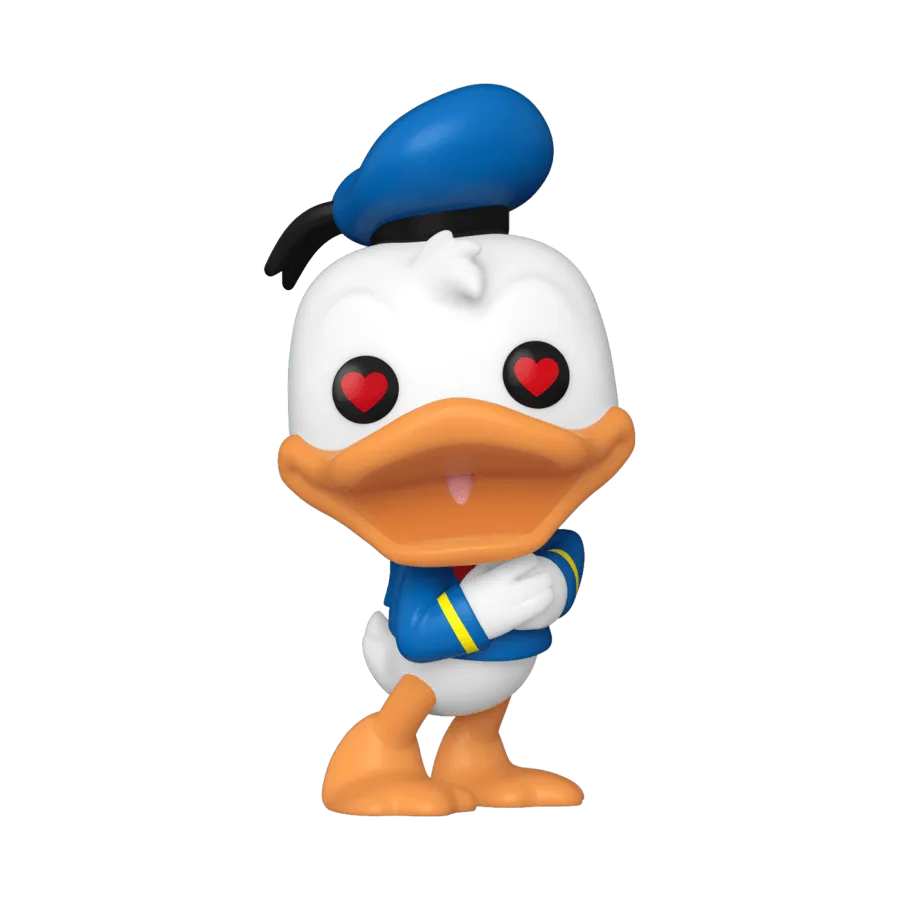 FUN75725 Donald Duck: 90th Anniversary - Donald Duck (Heart Eyes) Pop! Vinyl - Funko - Titan Pop Culture