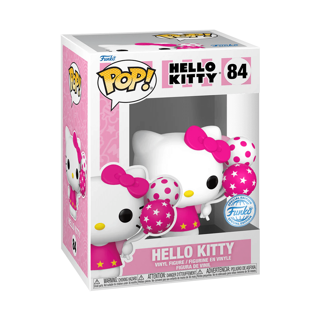 FUN77483 Hello Kitty - Hello Kitty with Pink Balloons Pop! Vinyl - Funko - Titan Pop Culture