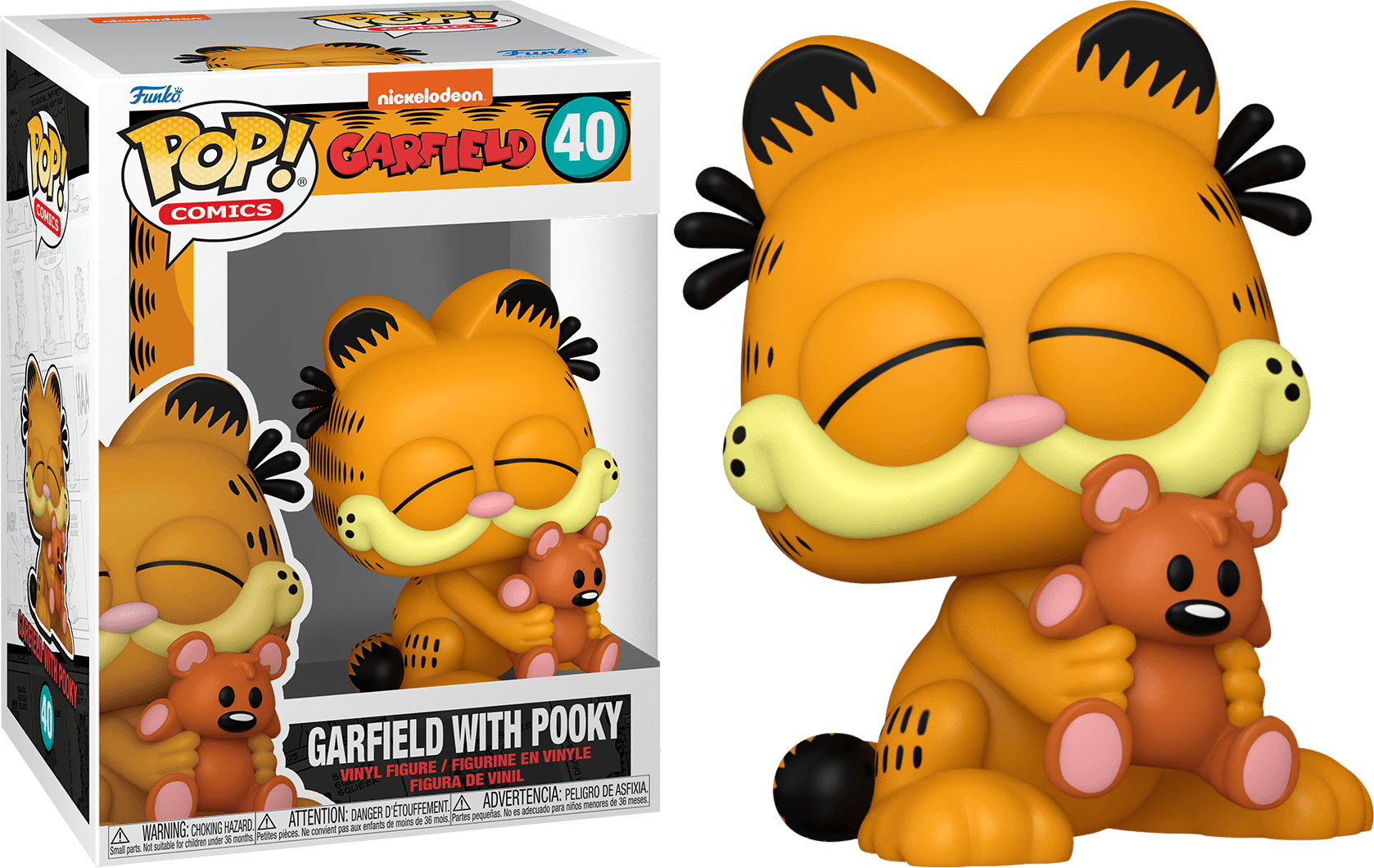 FUN80163 Garfield - Garfield with Pooky Pop! Vinyl - Funko - Titan Pop Culture