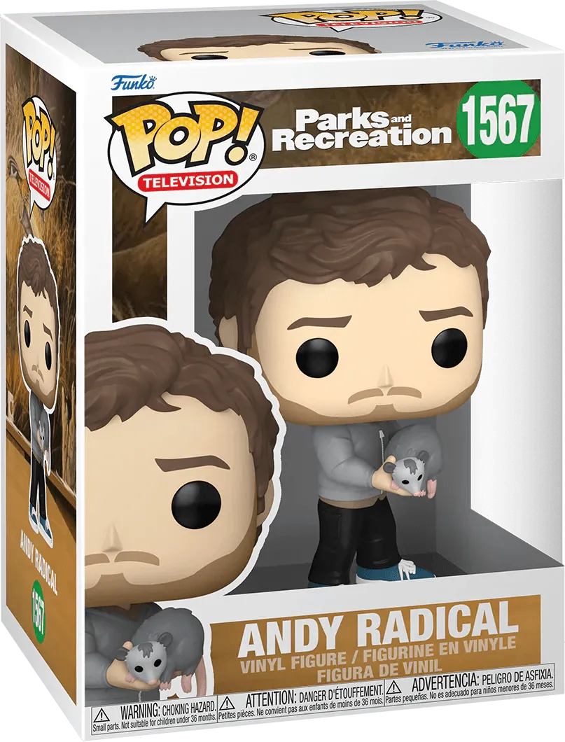 FUN80171 Parks & Recreations: 15th Anniversary - Andy Radical Pop! Vinyl - Funko - Titan Pop Culture