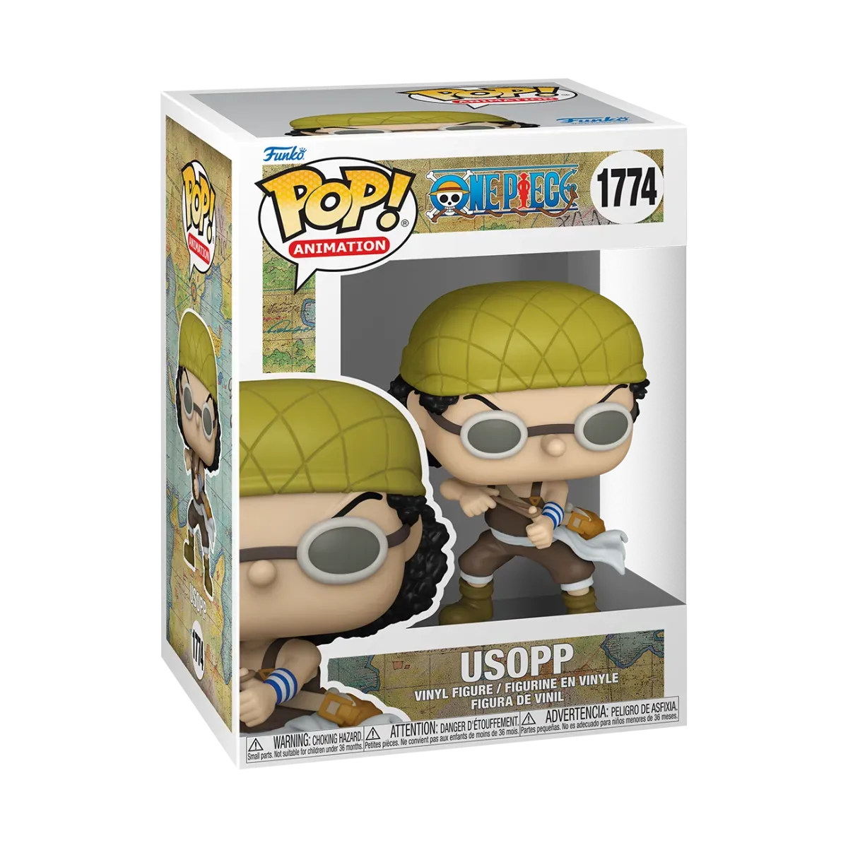FUN80368 One Piece - Usopp with Rubber Band Pop! Vinyl - Funko - Titan Pop Culture