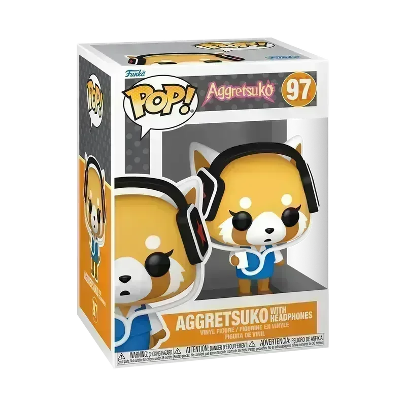 FUN80392 Aggretsuko - Aggretsuko with Headphones Pop! Vinyl - Funko - Titan Pop Culture