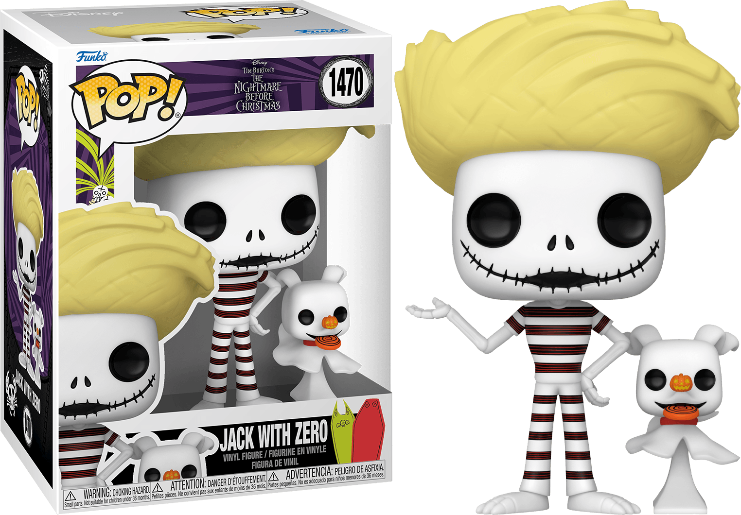 The Nightmare Before Christmas - Jack Skellington with Zero at the Beach Pop! Vinyl