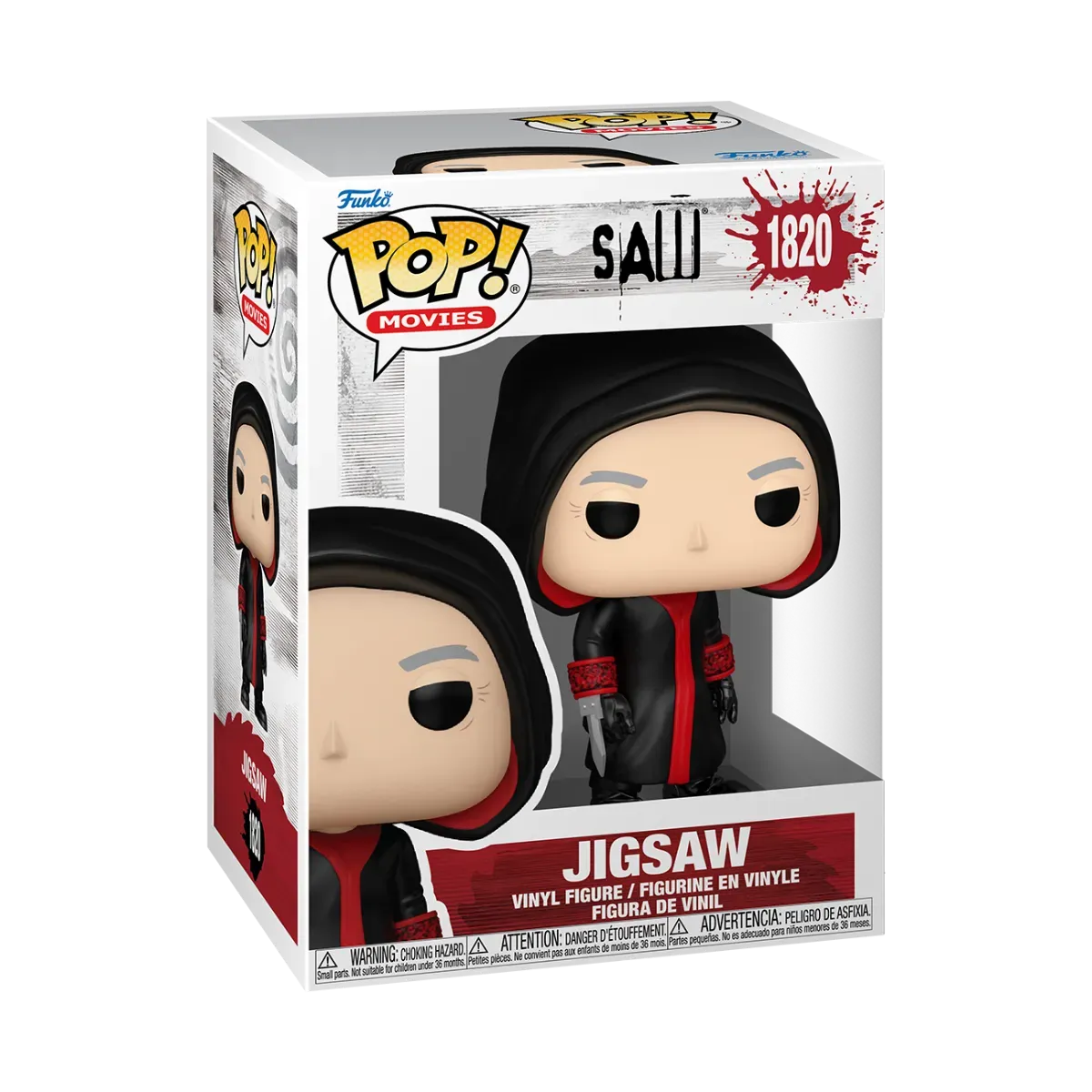 FUN80692BUNDLE Saw: 10th Anniversary - Jigsaw Killer Pop! Vinyl - Chase Bundle / Case - Funko - Titan Pop Culture