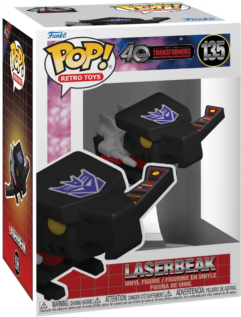 FUN80985 Transformers: Generation 1 - Laserbeak (with chase) Pop! Vinyl - Funko - Titan Pop Culture