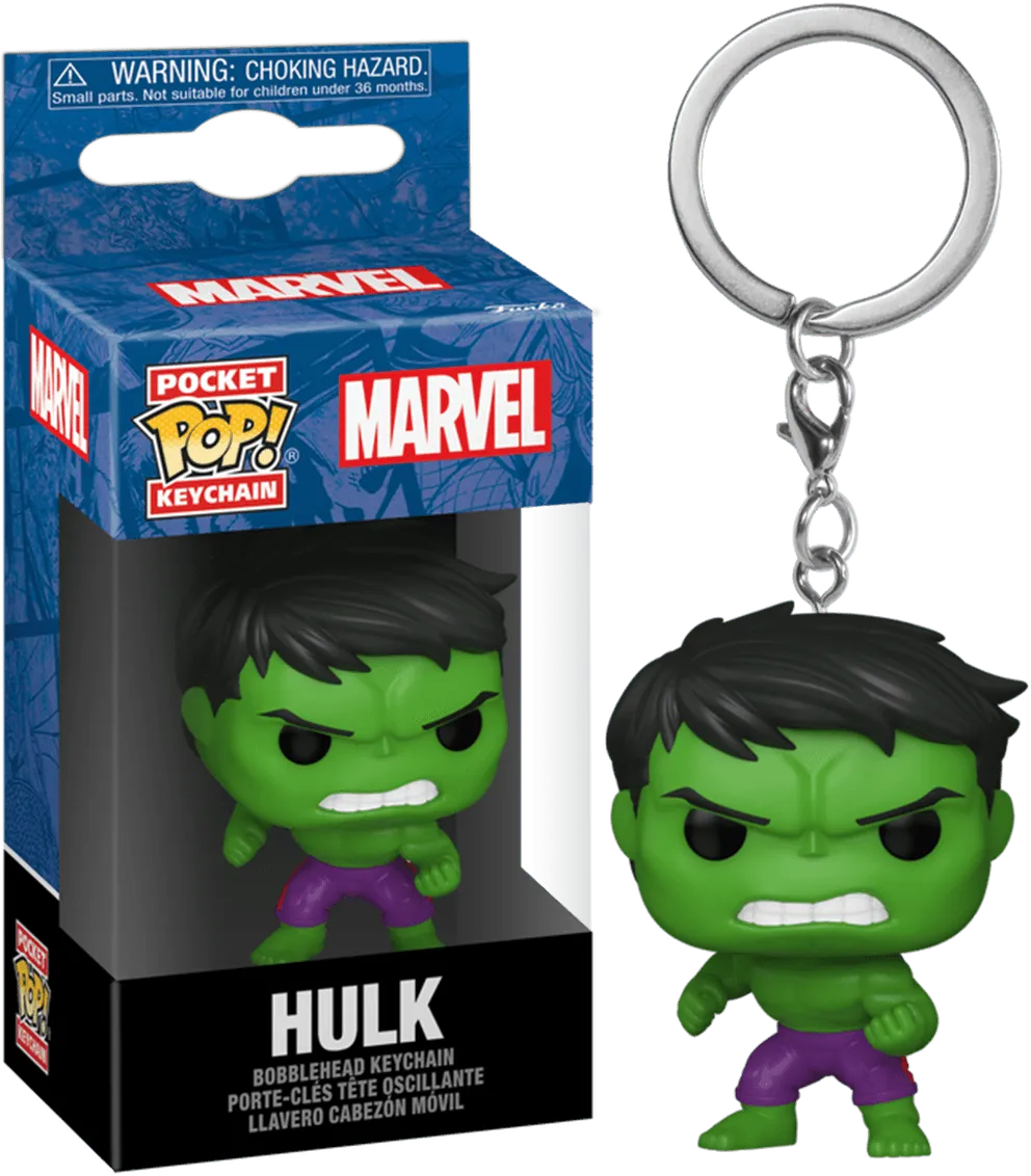 FUN82493 Marvel Comics - Hulk New Classics Pop! Keychain - Funko - Titan Pop Culture
