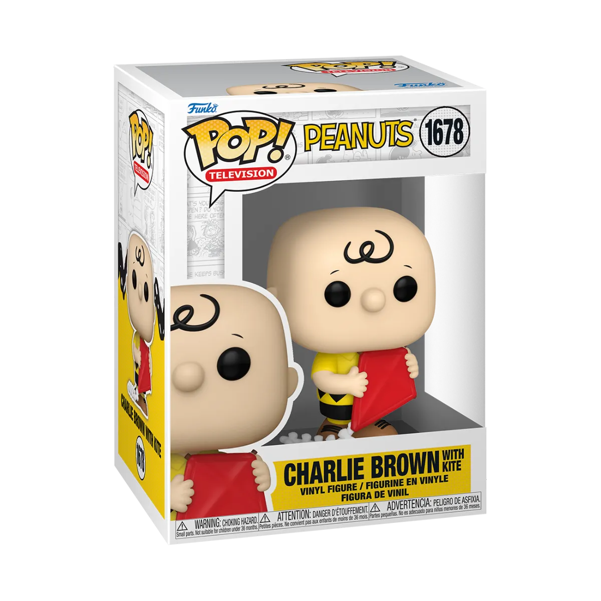 FUN83506 Peanuts - Charlie Brown with Kite Pop! Vinyl - Funko - Titan Pop Culture