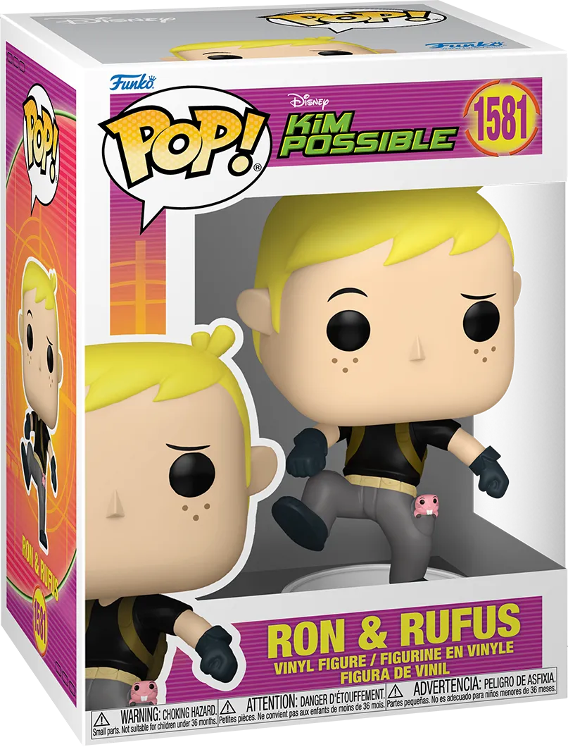 FUN83525 Kim Possible - Ron with Rufus Pop! Vinyl - Funko - Titan Pop Culture