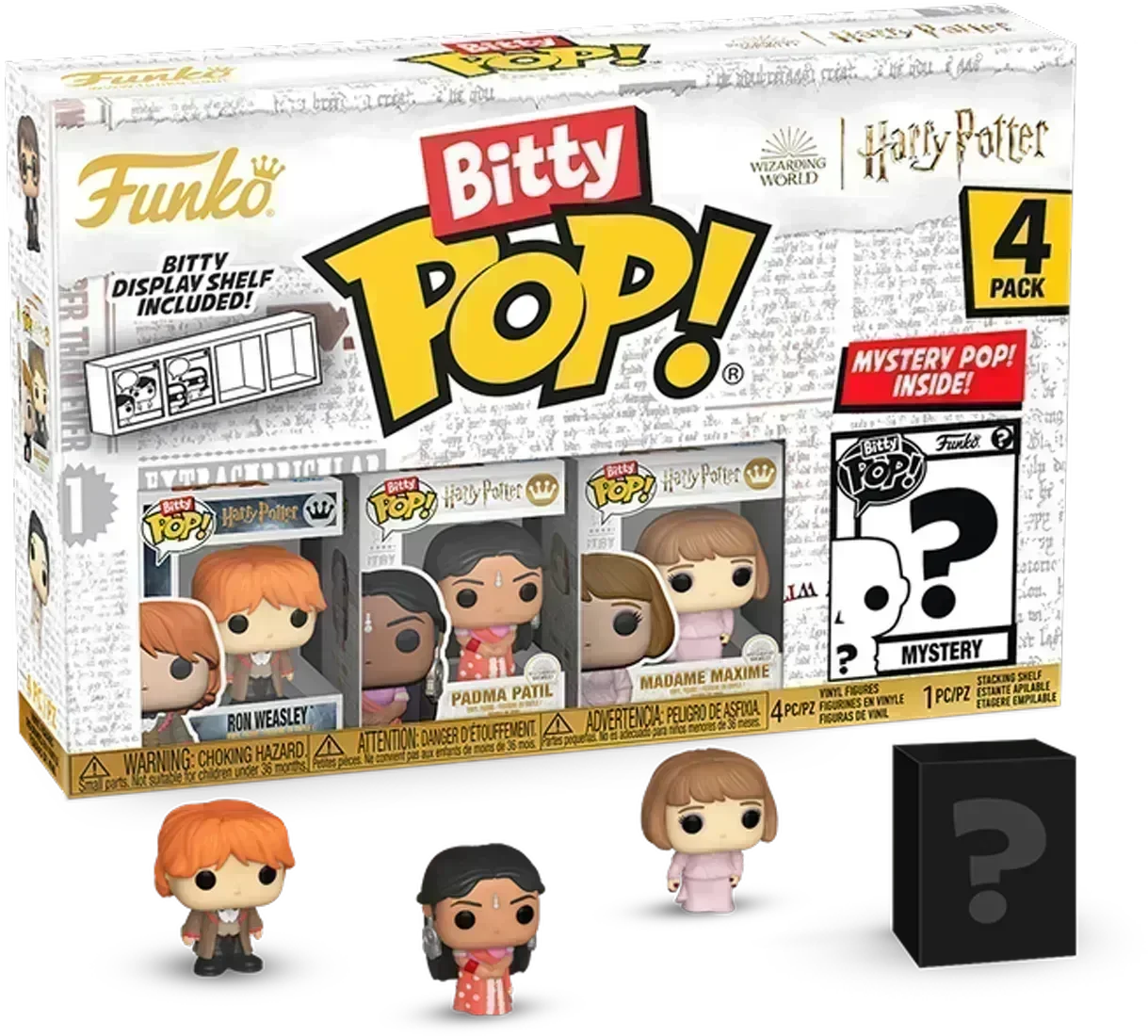 FUN83656 Harry Potter: Goblet of Fire - Ron Bitty Pop! 4-Pack - Funko - Titan Pop Culture