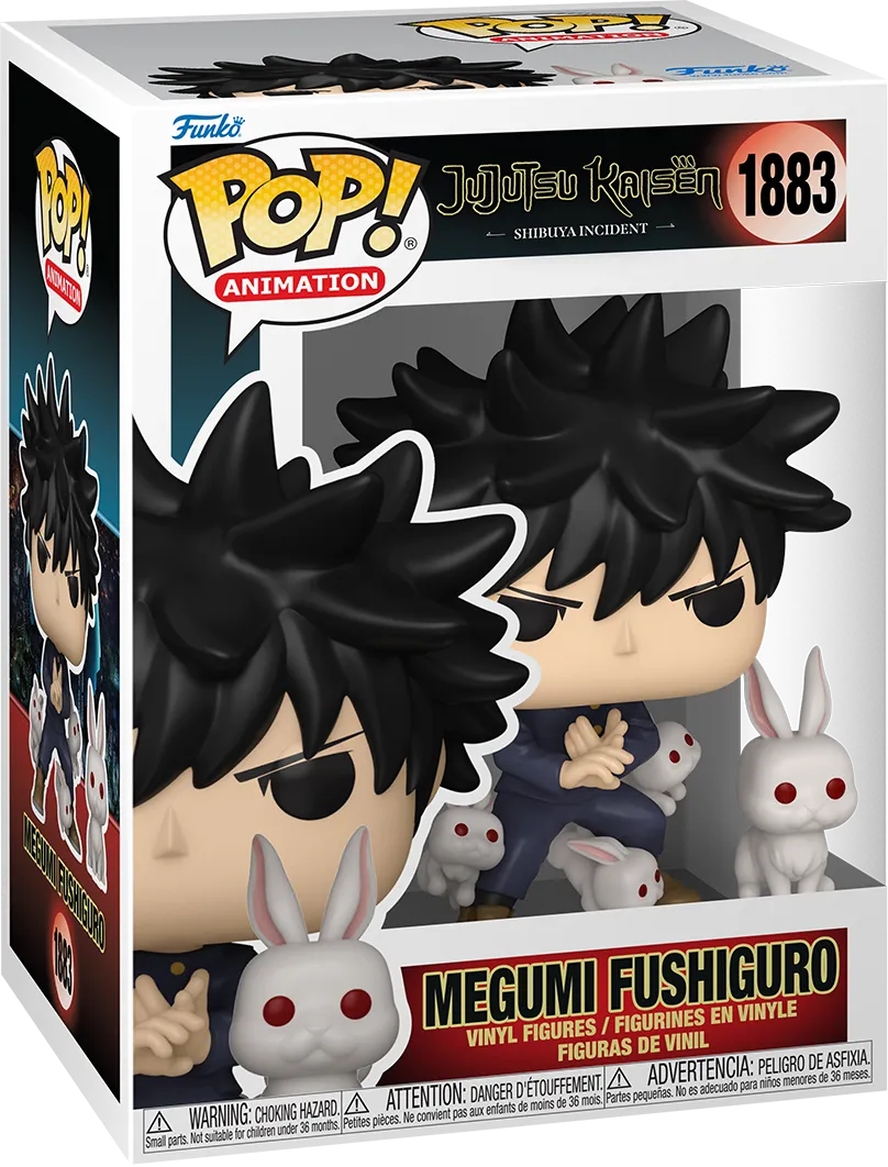 FUN85323 Jujutsu Kaisen - Megumi Fushiguro with Rabbit Pop! Vinyl - Funko - Titan Pop Culture