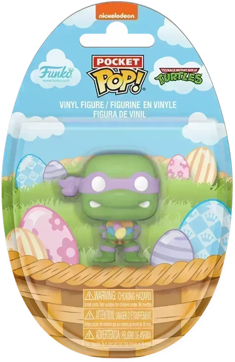 FUN86045 Teenage Mutant Ninja Turtles - Donatello Easter Pocket Pop! Vinyl - Funko - Titan Pop Culture