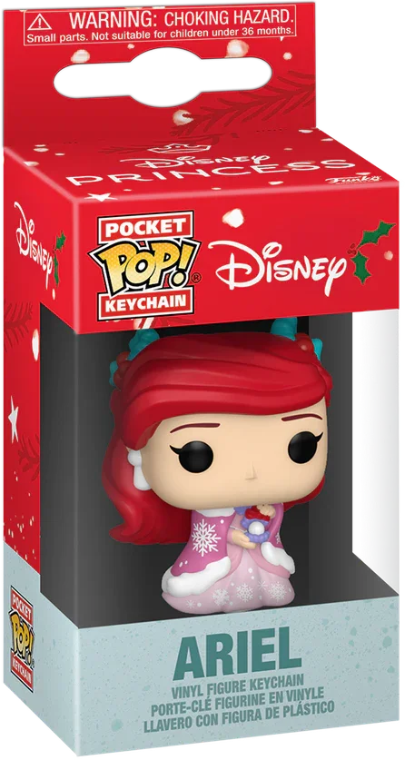 FUN86073 Disney: Princess - Ariel (Holiday) Pop! Keychain - Funko - Titan Pop Culture