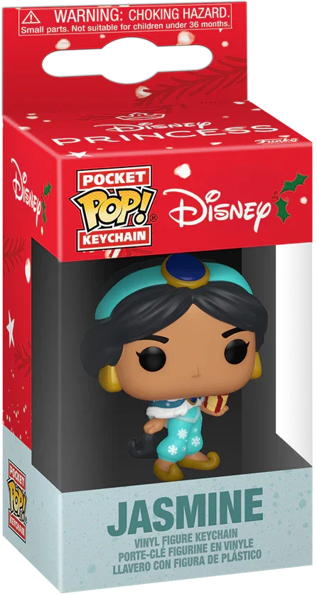 FUN86074 Disney: Princess - Jasmine (Holiday) Pop! Keychain - Funko - Titan Pop Culture