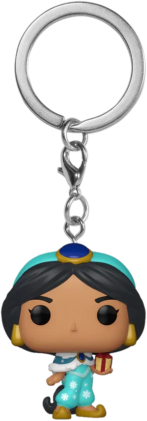 FUN86074 Disney: Princess - Jasmine (Holiday) Pop! Keychain - Funko - Titan Pop Culture