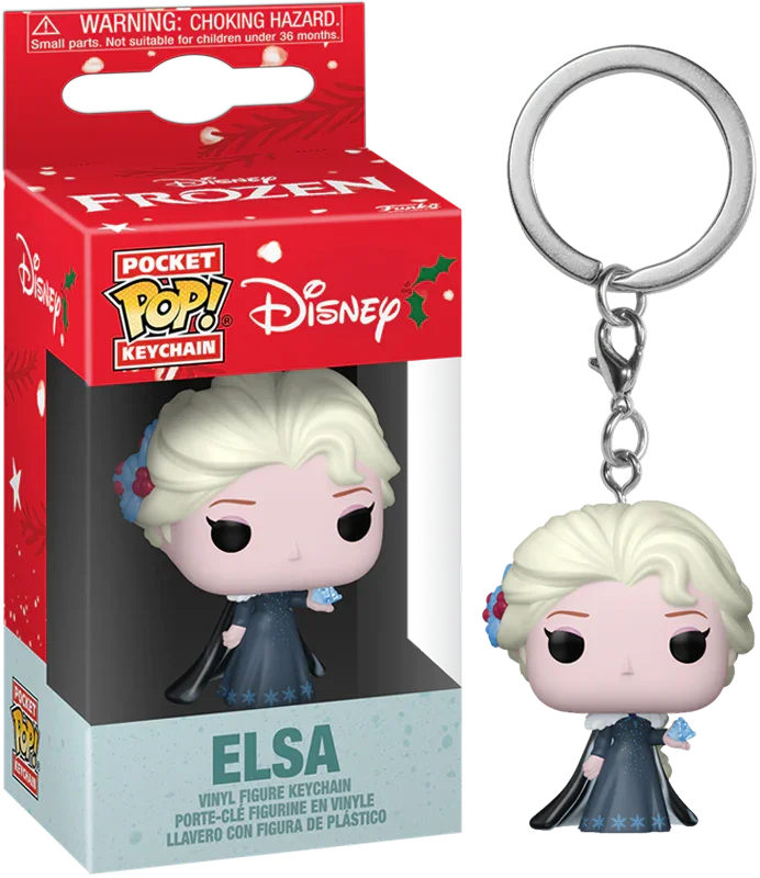 FUN86078 Disney: Princess - Elsa (Holiday) Pop! Keychain - Funko - Titan Pop Culture