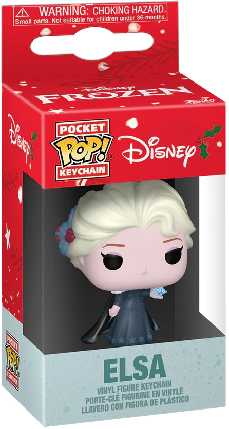 FUN86078 Disney: Princess - Elsa (Holiday) Pop! Keychain - Funko - Titan Pop Culture