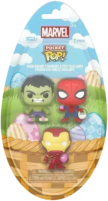 FUN86143 Marvel Comics - Easter Pocket Pop! 3-Pack - Funko - Titan Pop Culture